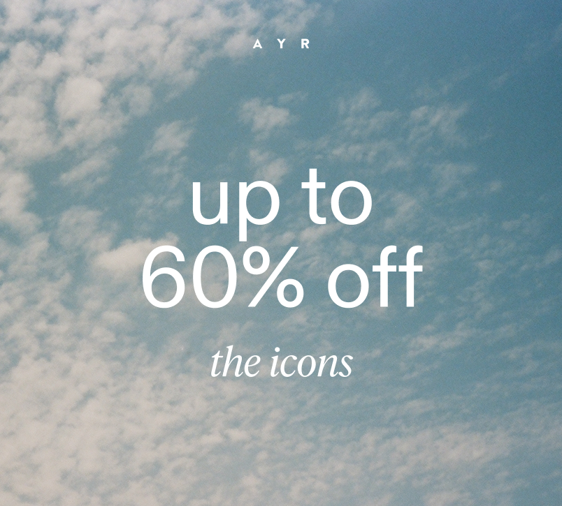up to 60% off the icons. shop now.