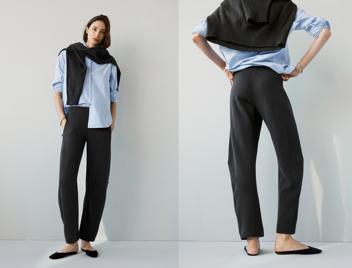 Shown in Asphalt. A laidback pair of pull-on pants in our signature SportRib™ soft-brushed cotton.