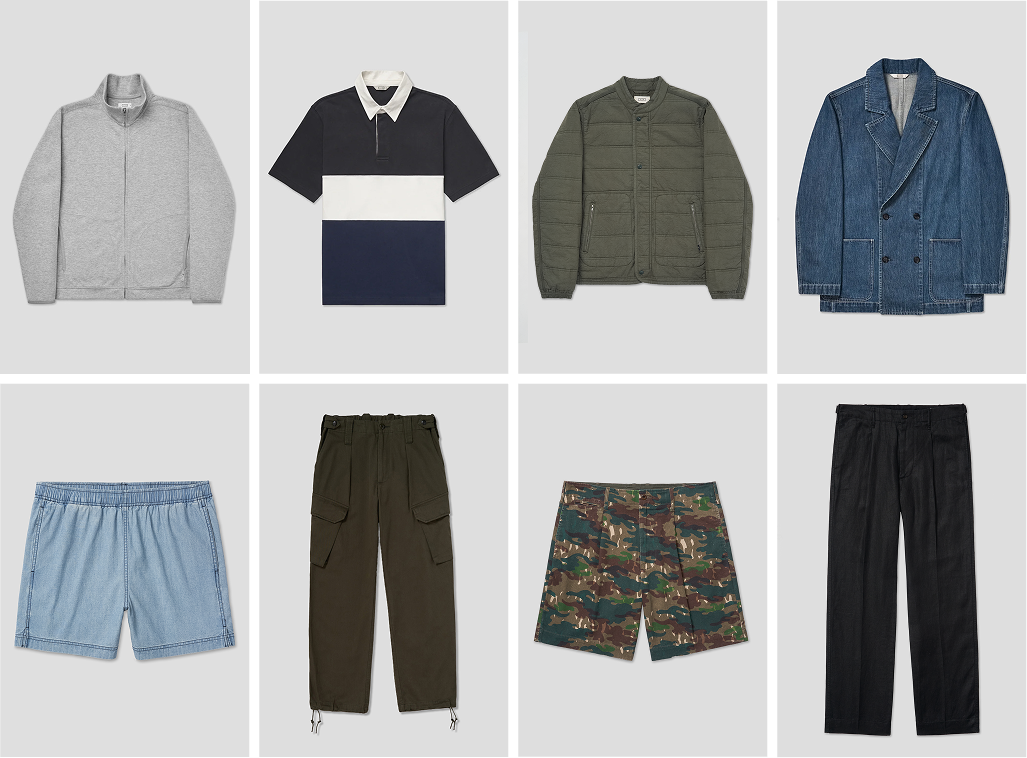 selling out: up to 60% off menswear.
