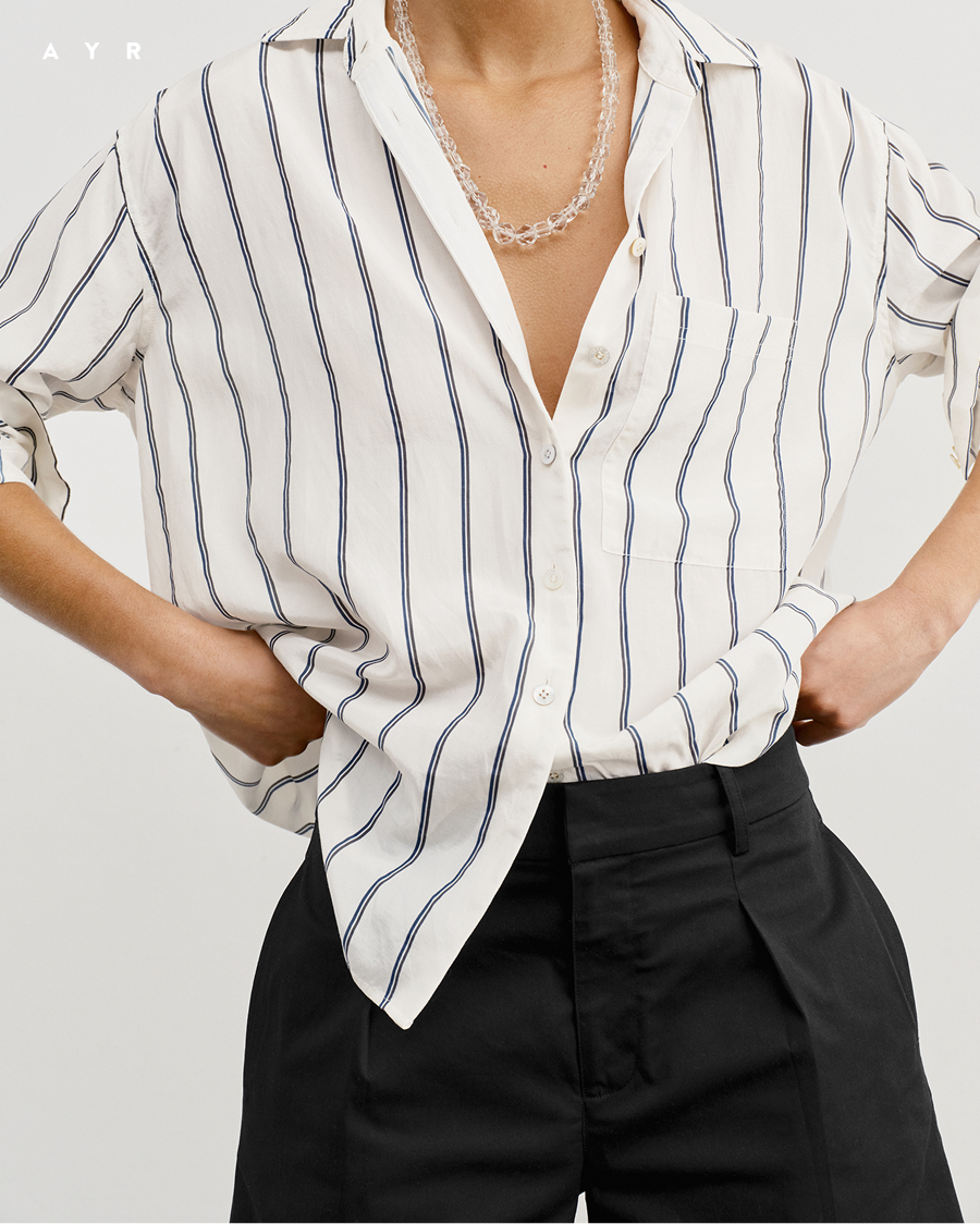 The Deep End in light-as-air, soft and drapey, washed cotton-silk. 