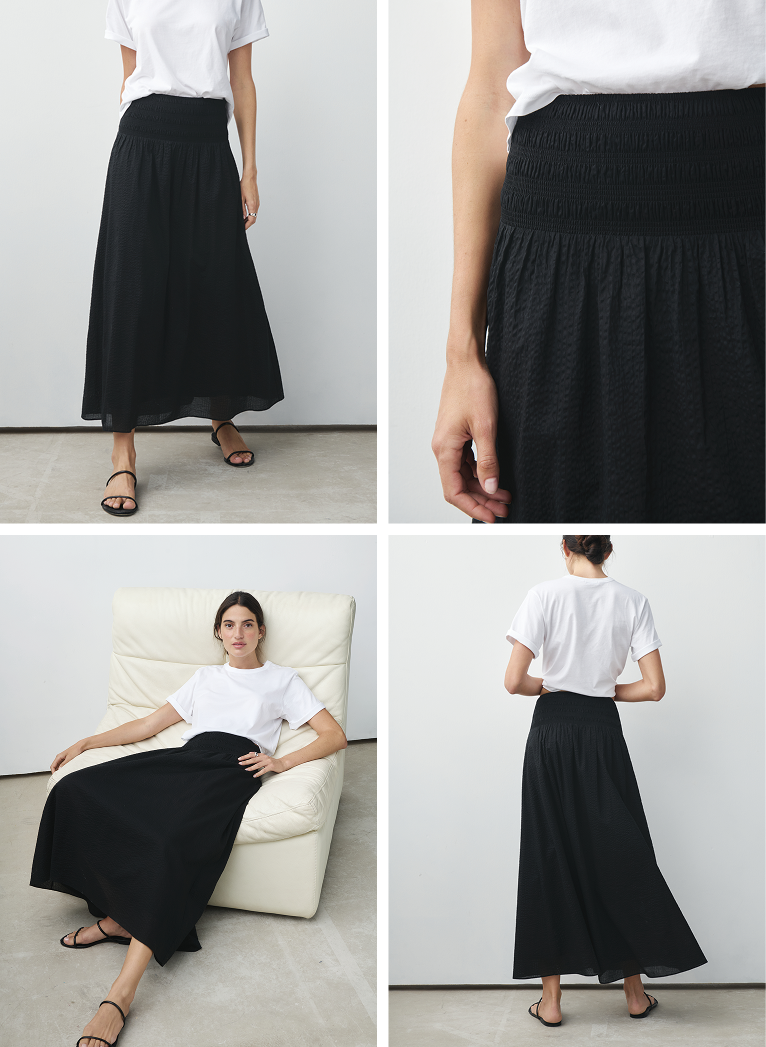 Pure Irish linen, fully lined. Can't go wrong. It's a breeze.