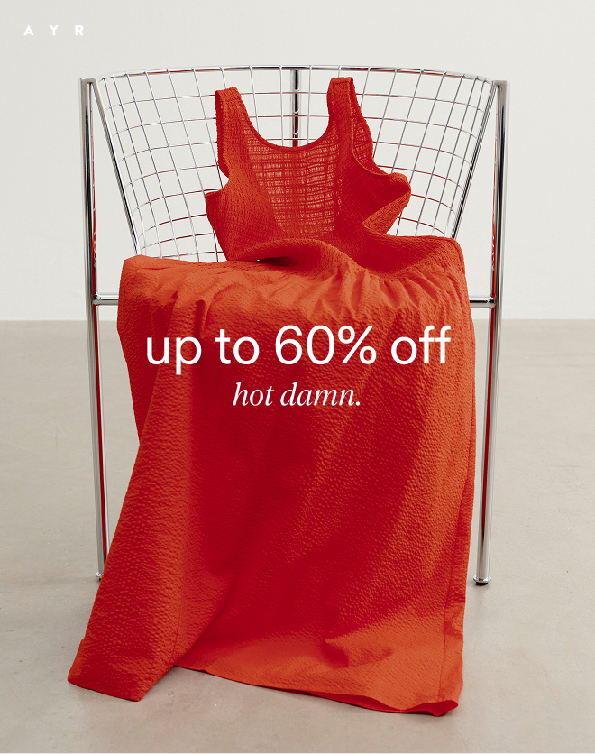 archive sale starts now!! up to 60% off. don't miss out.