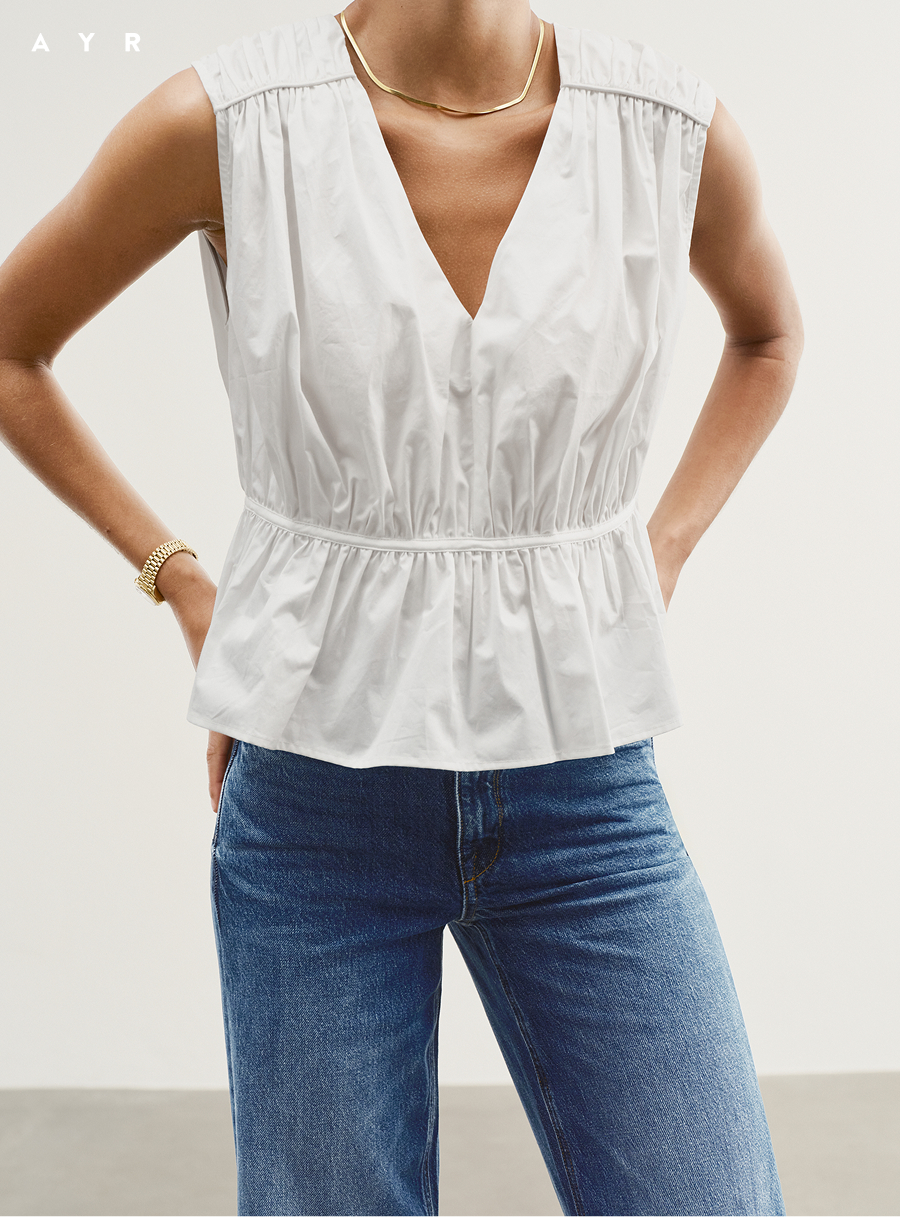 Introducing: The Poppy. A swingy feminine peplum top.