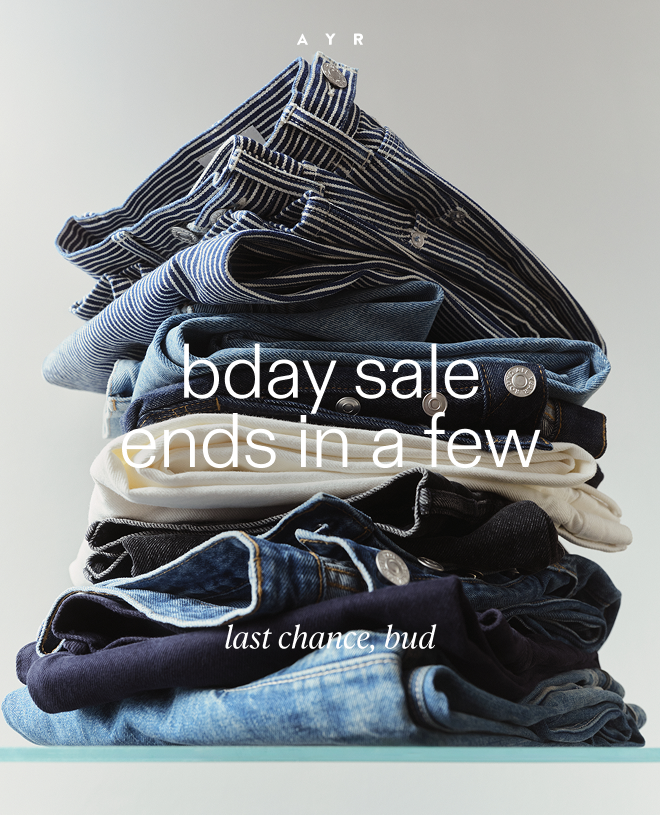 20% off sitewide. Our bday sale ends soon.