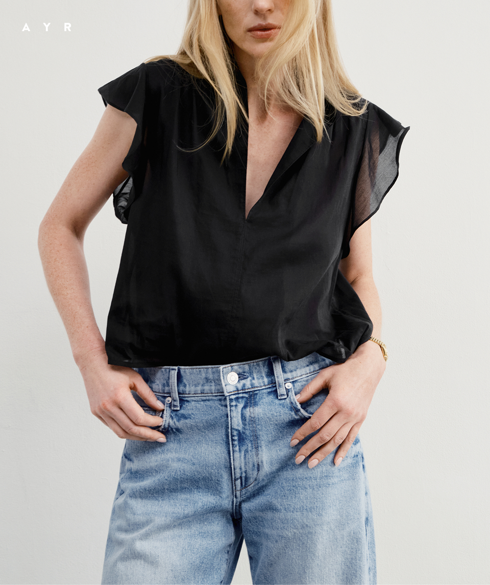 New: The Flight top. Cut from the most gorgeous silk cotton voile.
