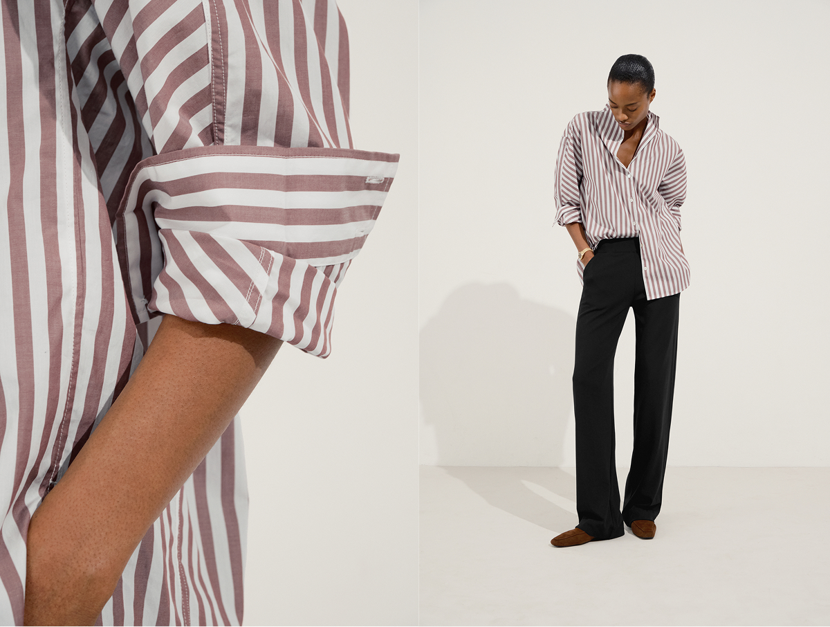  100% cotton poplin. As crispy as a gulp of freshly-carbonated sparkling water.