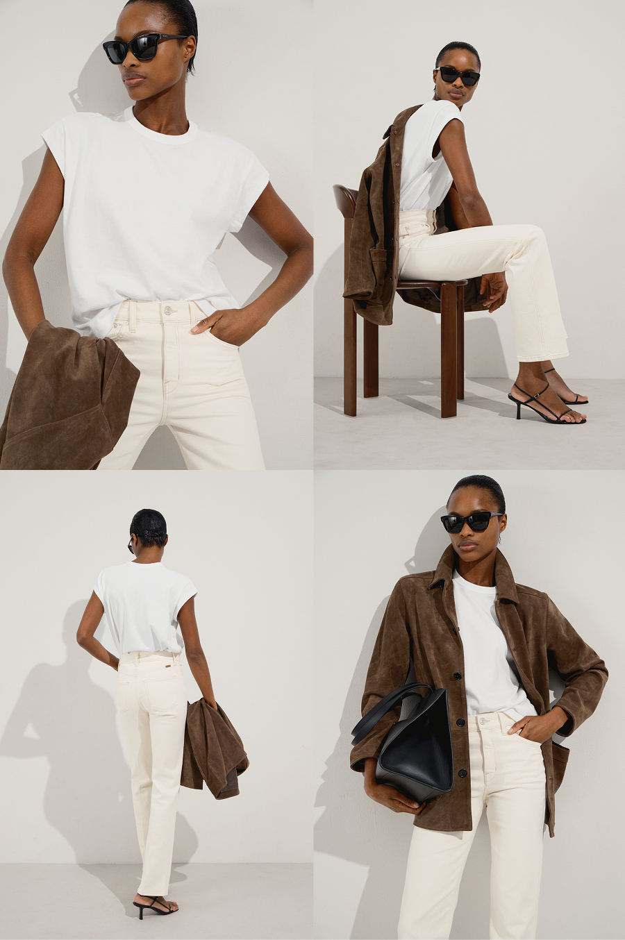 Shown in Natural High. Moderate straight-leg with a waist-snatching high rise.