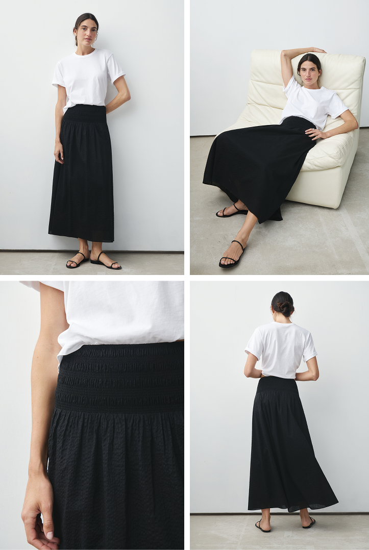 A refined version of everyone's favorite skirt.