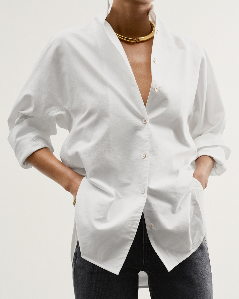 The Tate shirt. 100% cotton oxford. Milled in Italy. A true year-round classic.