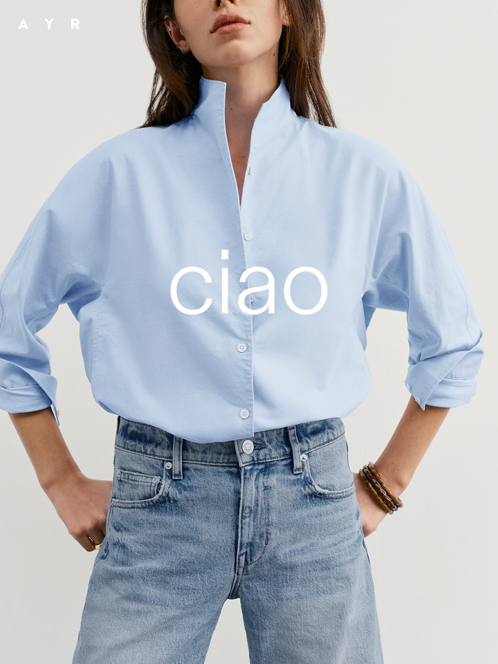 ciao. it's back: the Tate shirt.