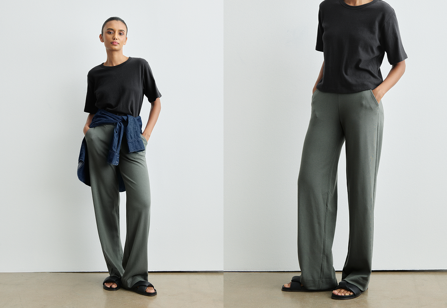 Cut from our signature blend of Peruvian pima cotton and premium modal. 