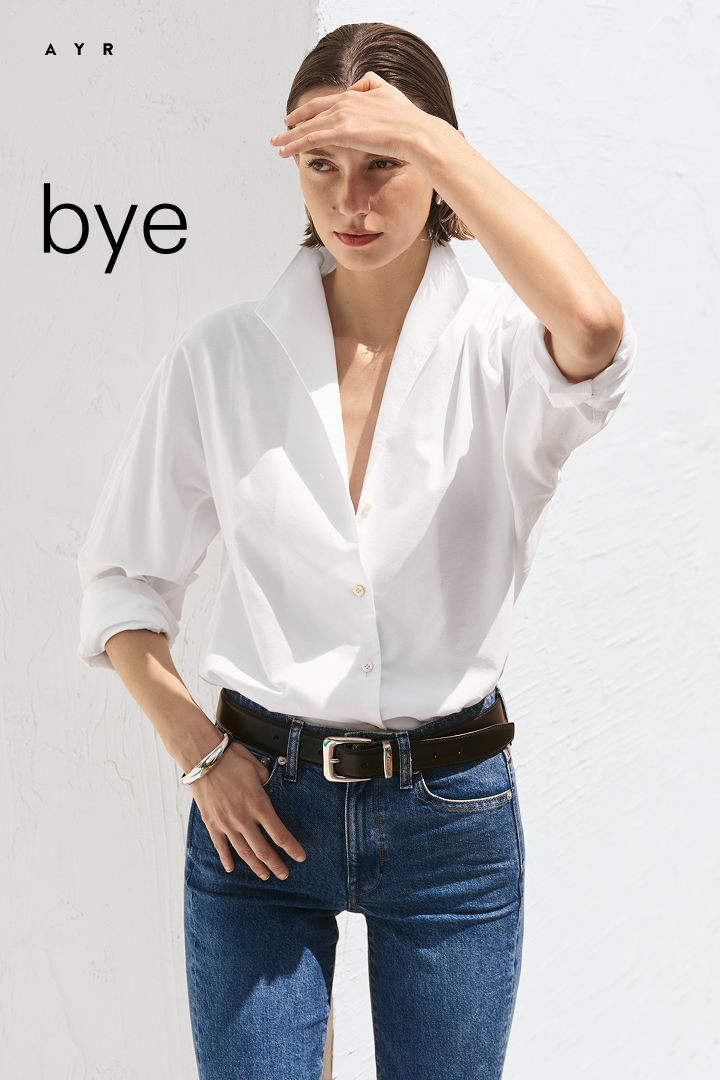 Bye. Just restocked: The Tate Shirt.
