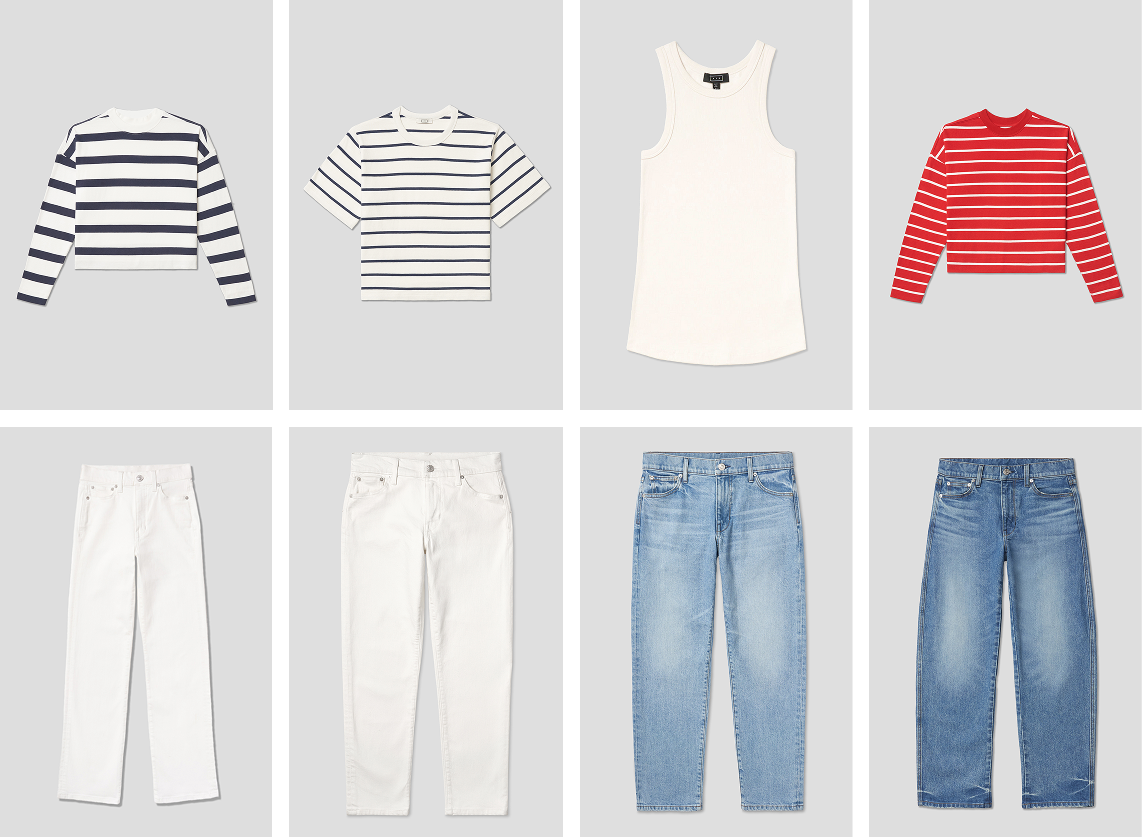 womenswear is up to 60% off. premium denim, 100% cotton tees...