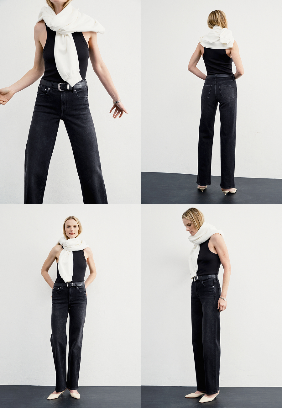 Shown in Date Night. Fitted through the waist and hip, with a flattering loose straight leg. 