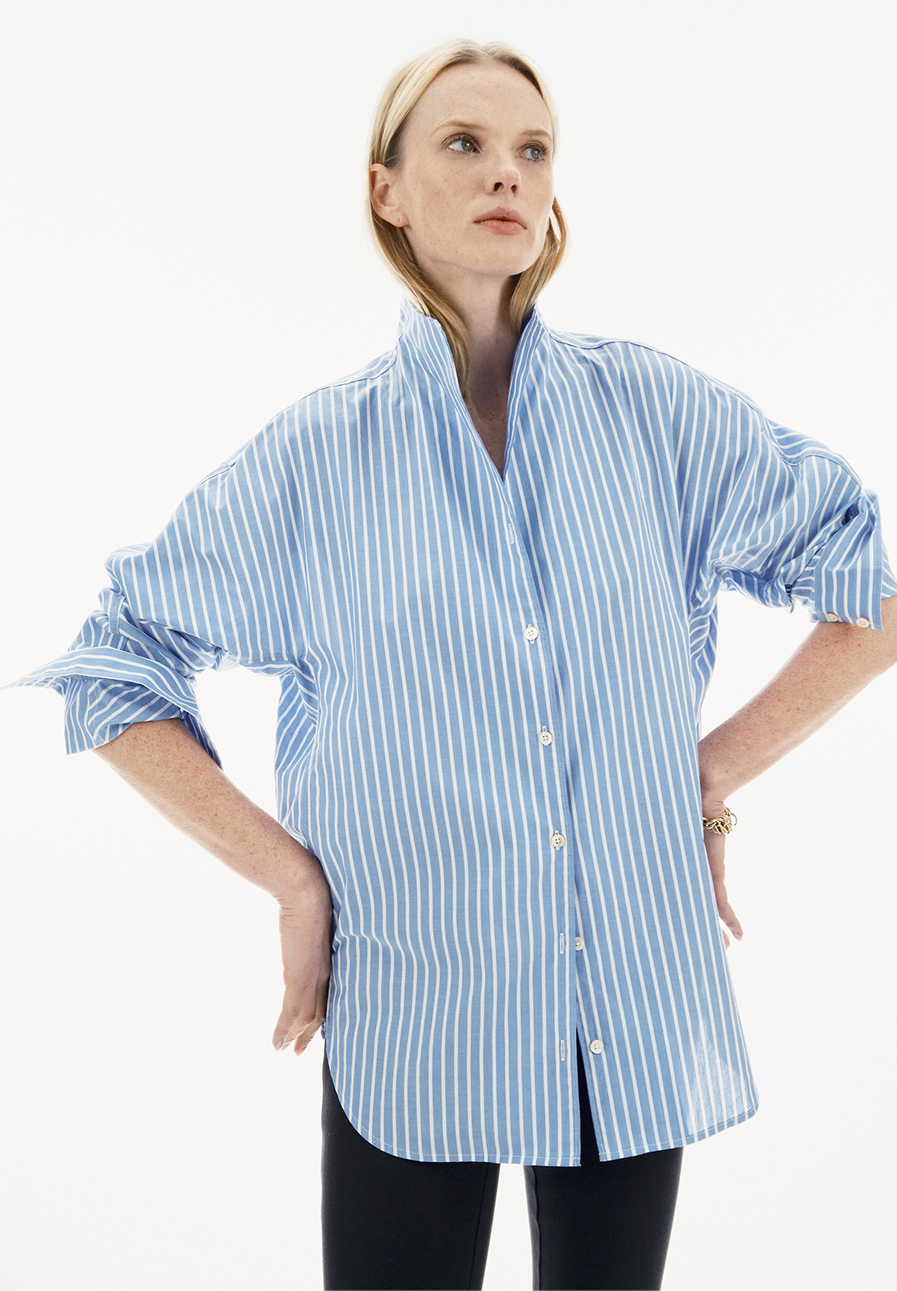 Inspired by a vintage men’s dress shirt discovered at a little shop in Milan. 