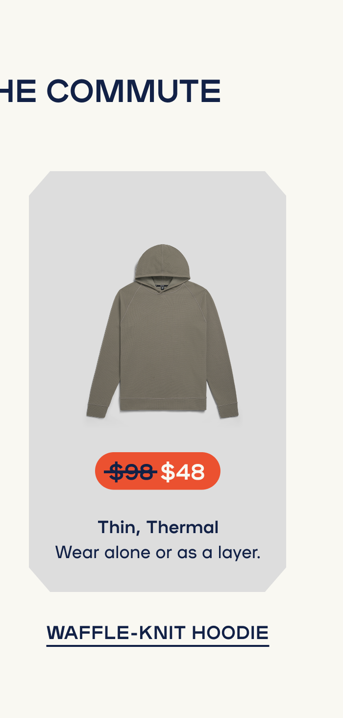 Shop Waffle-Knit Hoodie