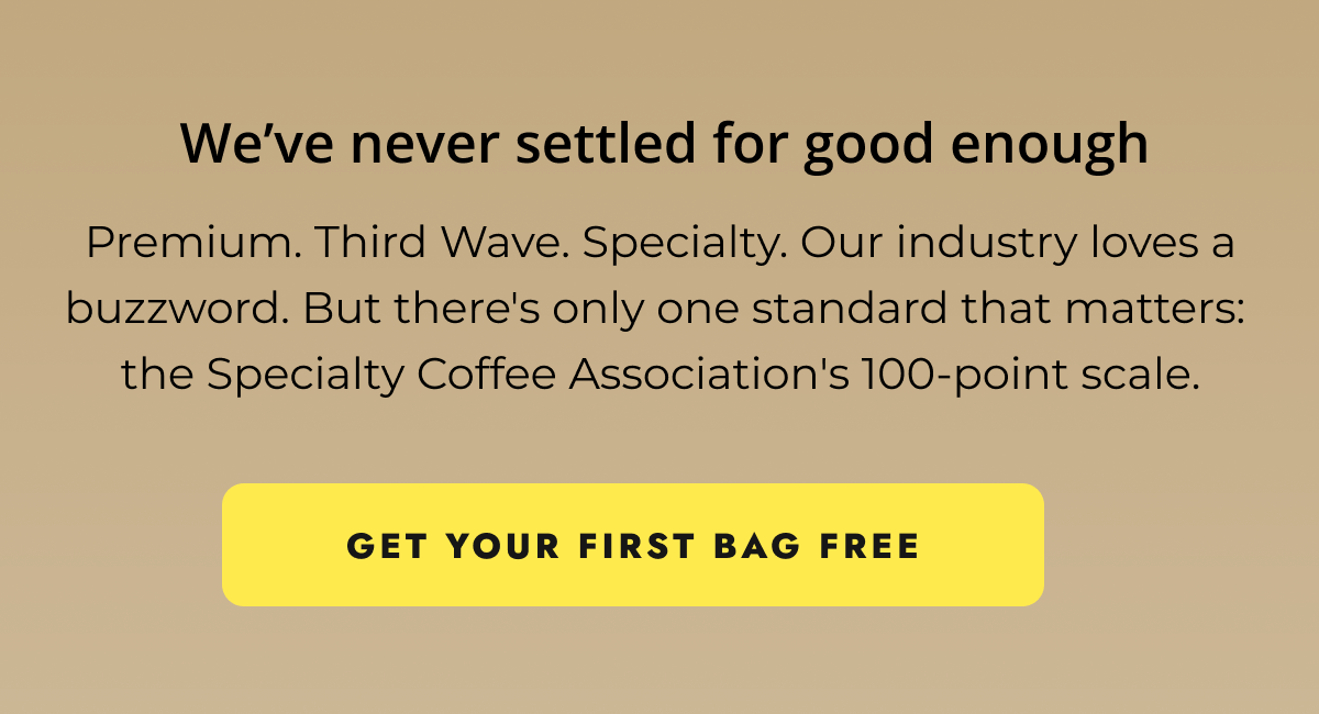 We've never settled for good enough | GET YOUR FIRST BAG FREE