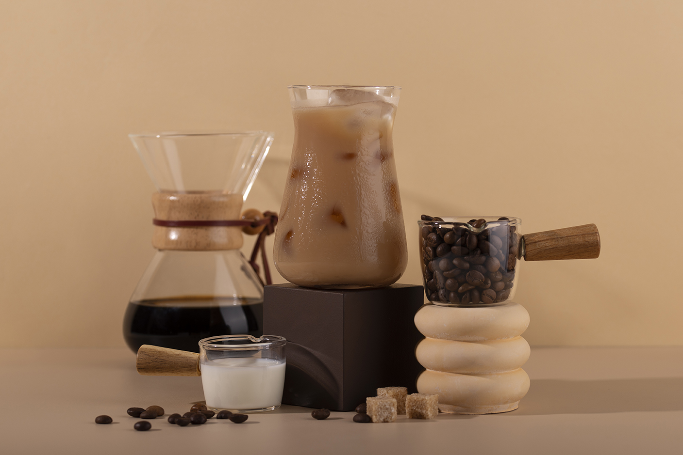 Morning coffee ritual — warm light, hands cradling a mug