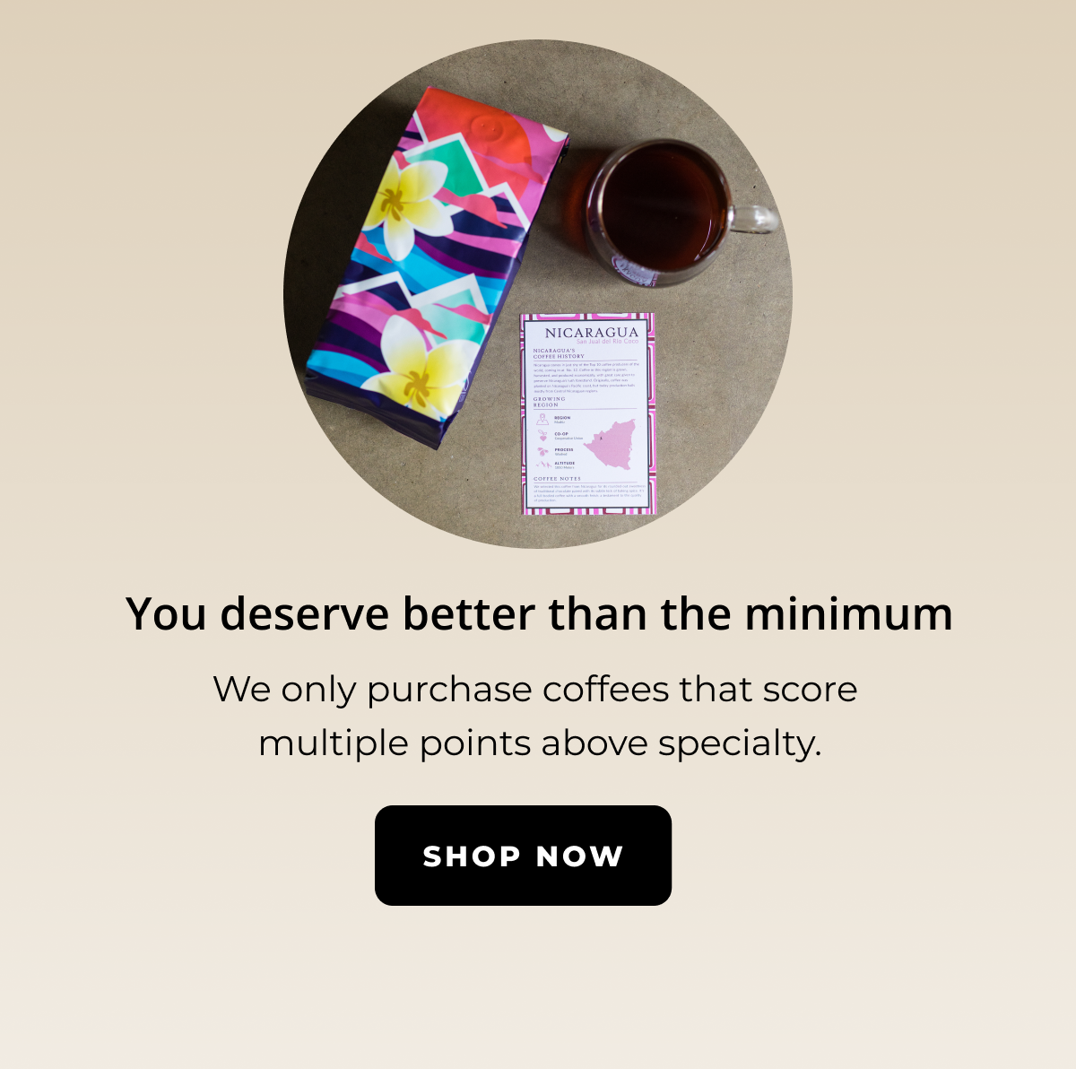 You deserve better than the minimum | SHOP NOW