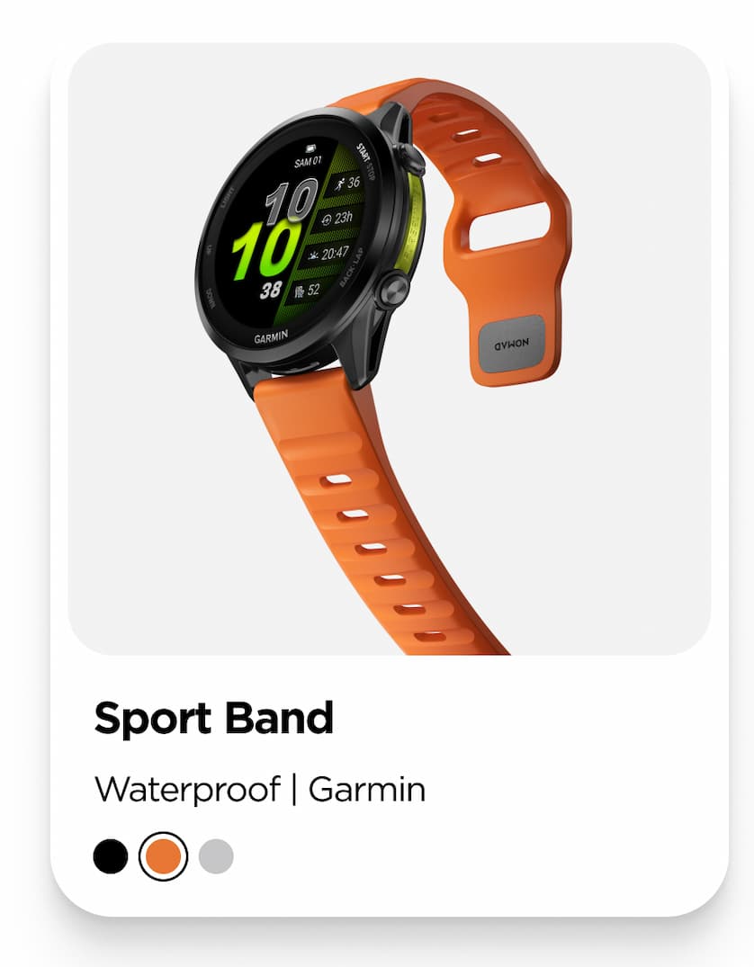 Sport Band. Waterproof | Garmin. Shop Now.