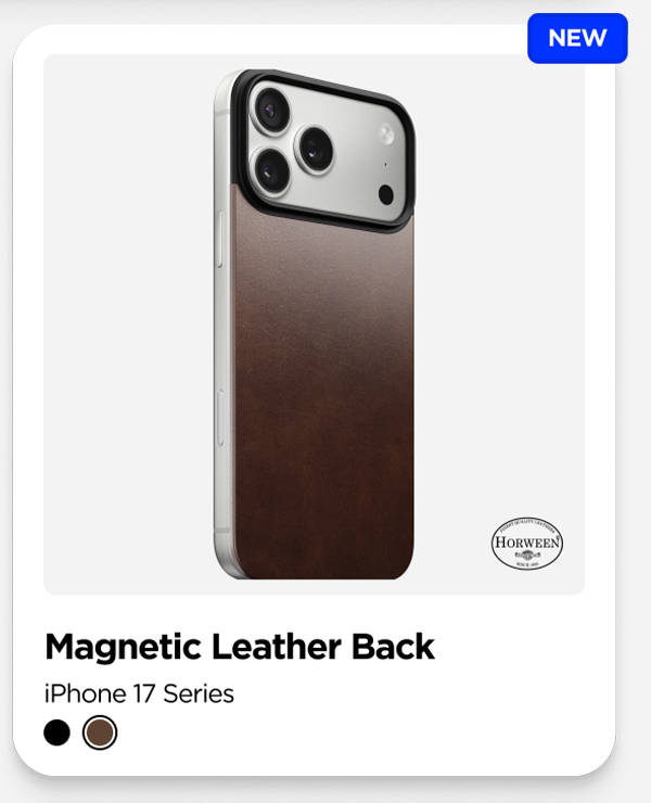 Magnetic Leather Back for iPhone 17