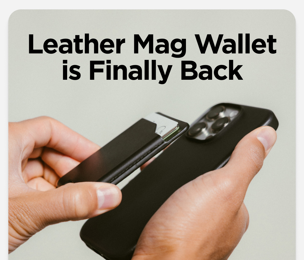 Leather Mag Wallet is Finally Back. Shop Now.