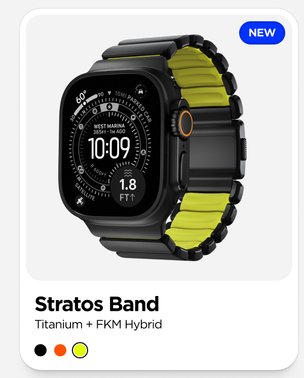 Stratos Band. Titanium + FKM Hybrid