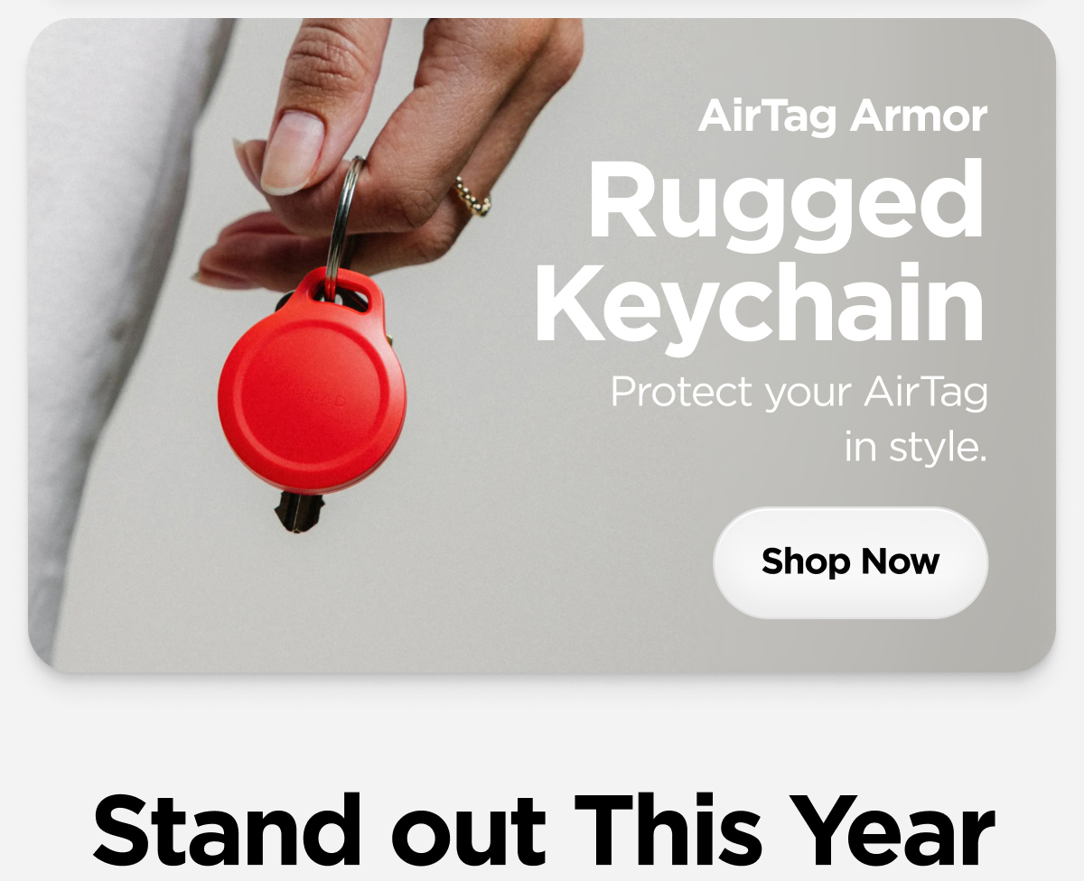 AirTag Armor. Rugged Keychain. Protect your AirTag in style. Shop Now.