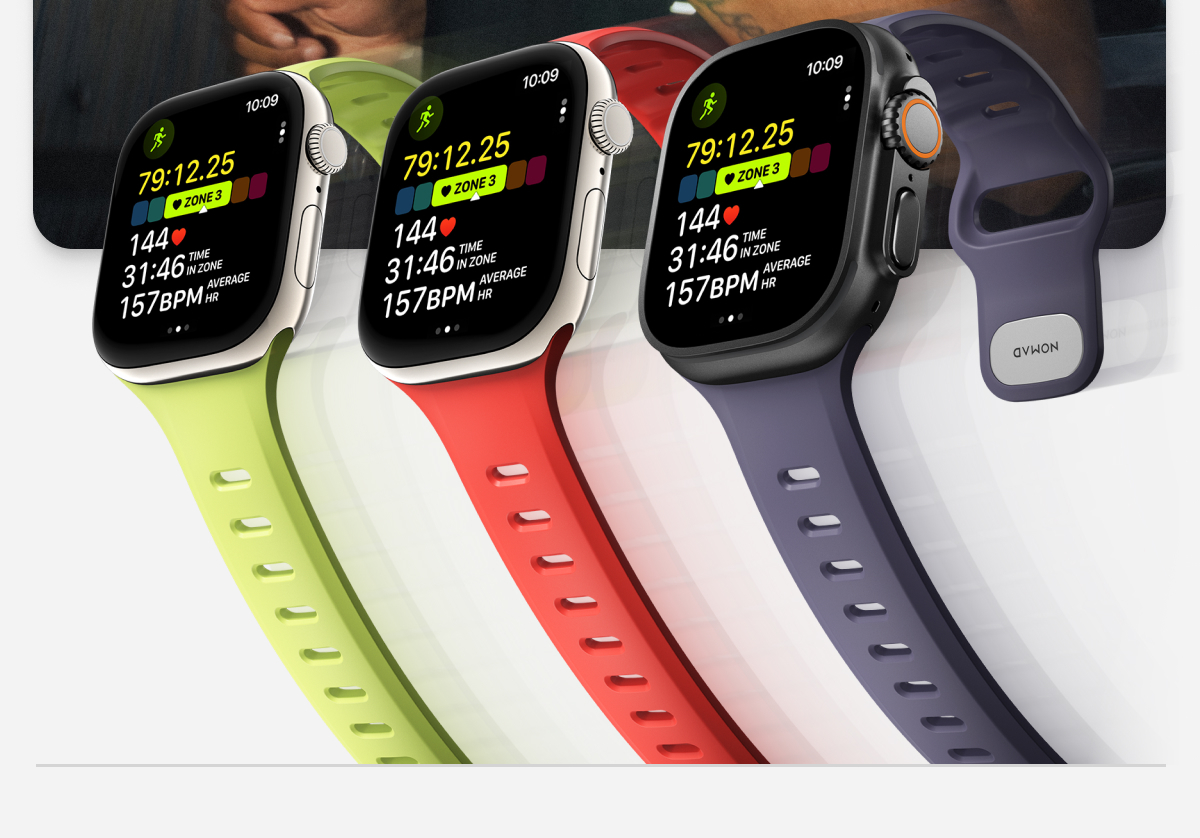 Tempo Band Goes the Distance. Tempo Band has a smooth, sleek profile designed to keep the pace. Its lightweight FKM and barley-there feel allows you to focus on what matters: pushing your limits and crossing the finish line. Shop Now.