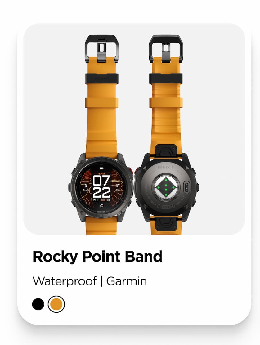 Rocky Point Band. Waterproof | Garmin. Shop Now.