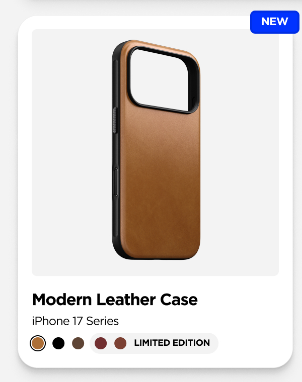 Modern Leather Case for iPhone 17