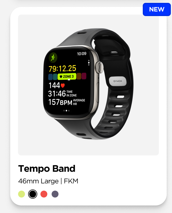 Tempo Band. 49mm Ultra. FKM. Black