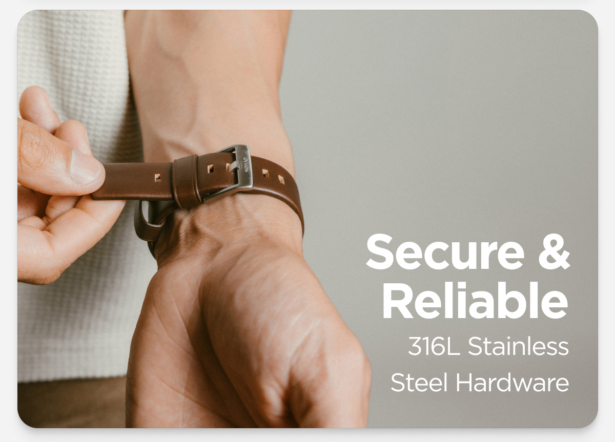 Secure & Reliable. 316L Stainless Steel Hardware.