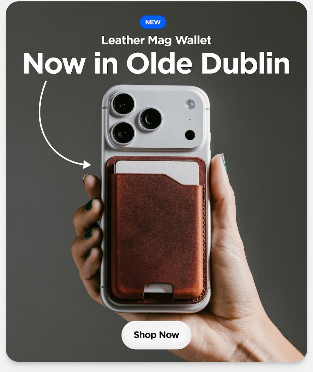 Leather Mag Wallet. Now in Olde Dublin. Shop Now.