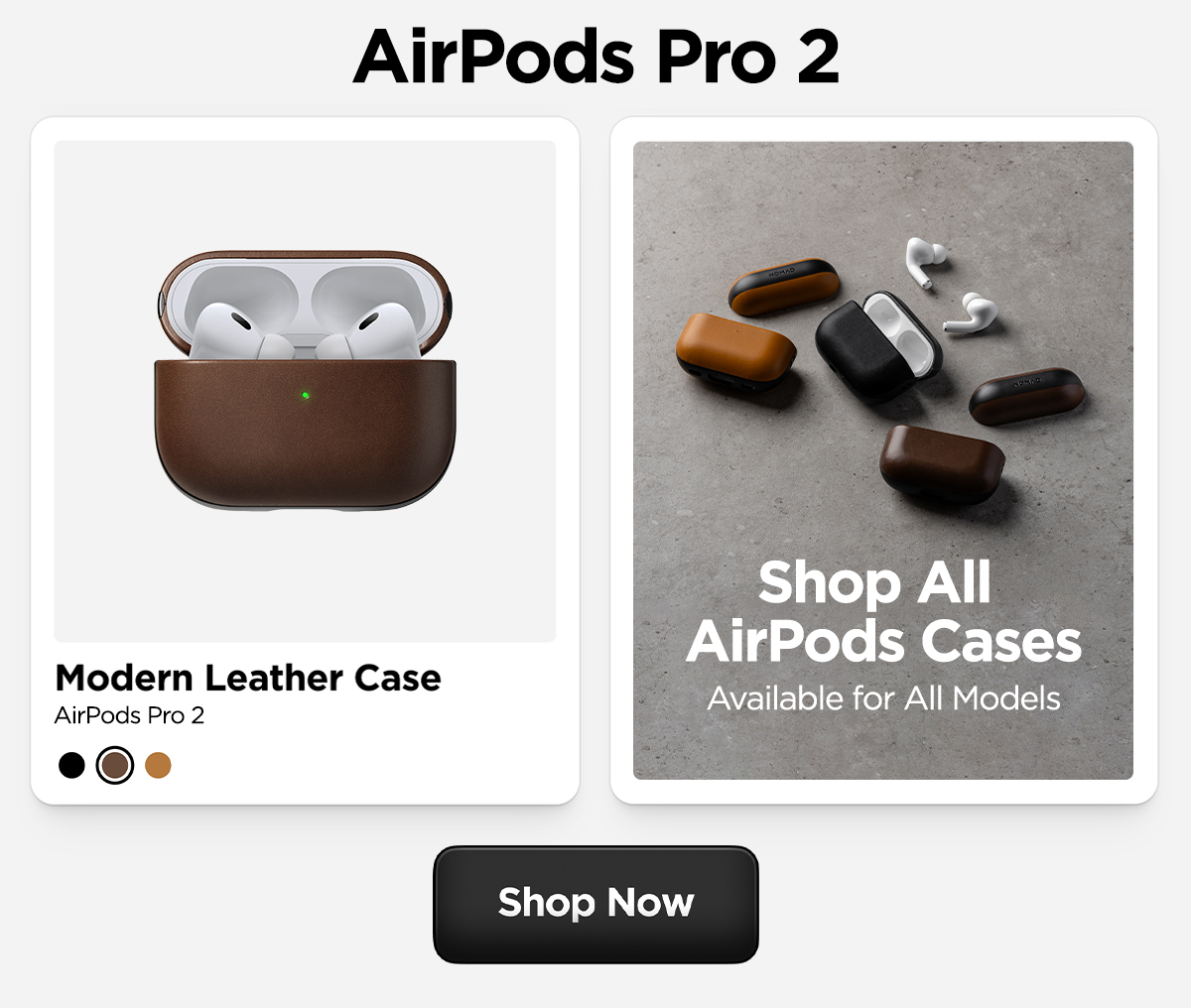 Modern Leather Case for AirPods Pro. Shop Now.