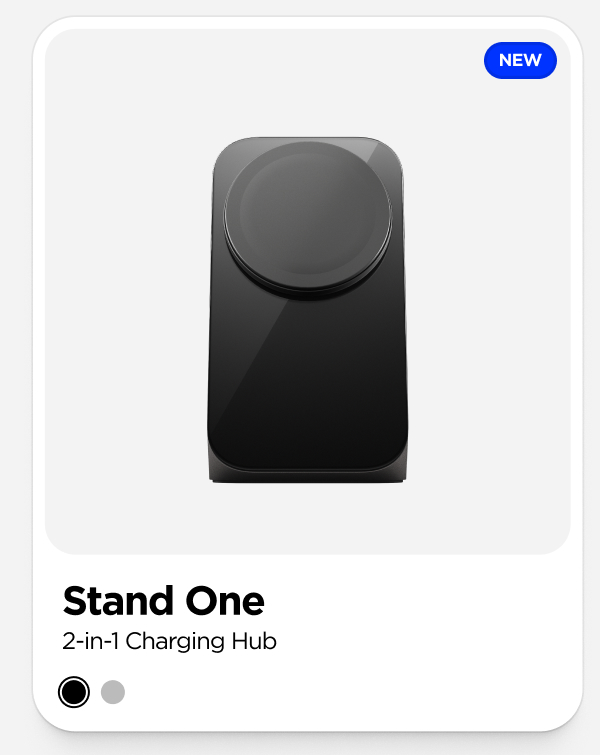 Stand One 2-in-1 Charging Hub. Carbide