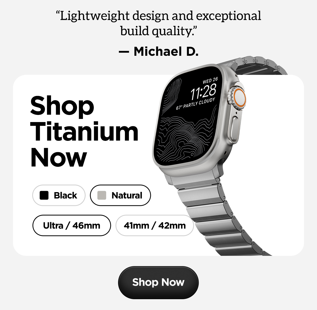 Shop Titanium Band Now.