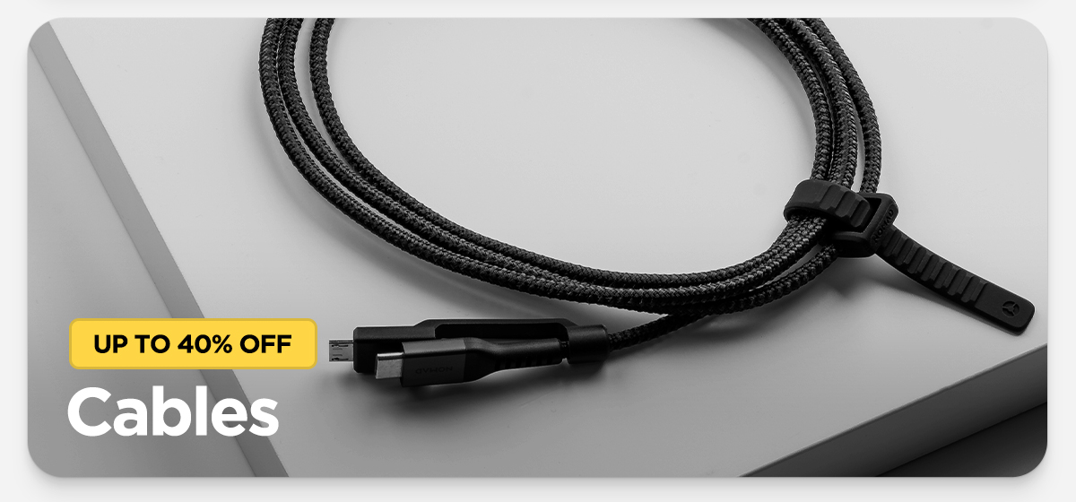 Up to 40% off cables. Built with Kevlar, and featuring Nomad's 1.5 meter Universal Cable. 