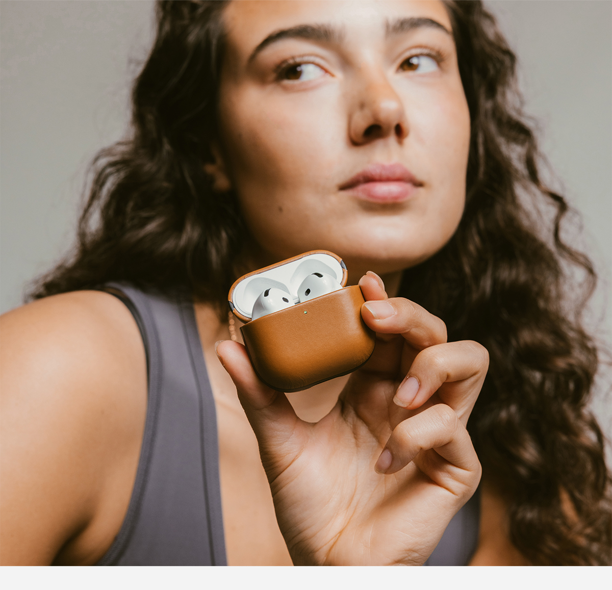 They're Finally Here. Modern Leather Case for AirPods 4. You asked, we listened: our first case for AirPods 4 is finally here. Precision fit, Modern Leather Case protects your AirPods from everyday wear and tear while giving them a unique leather look. Upgrade Now.
