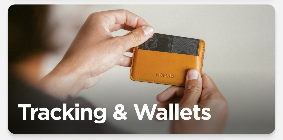 Tracking and Wallets, featuring English Tan Card Wallet.
