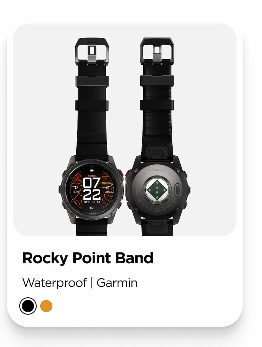 Rocky Point Band. Waterproof | Garmin. Shop Now.
