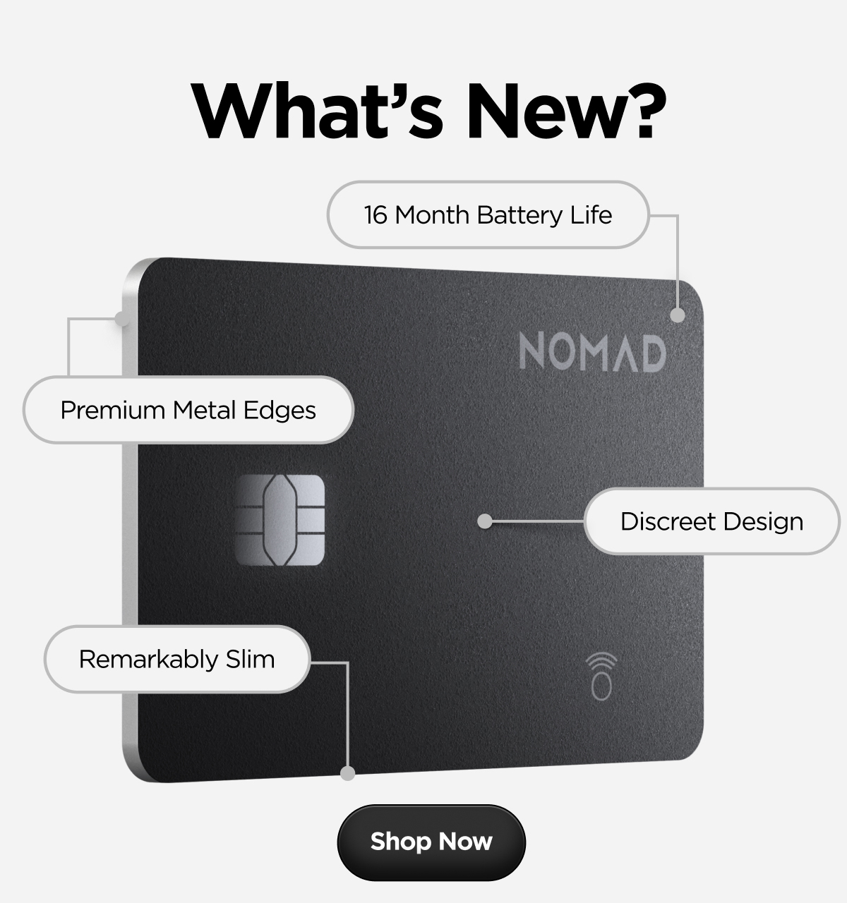 What's New? 16 Month Battery Life. Premium Metal Edges. Discreet Design. Remarkably Slim. Shop Now.