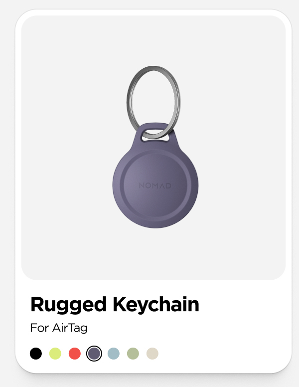 Rugged Keychain for AirTag | Dusk