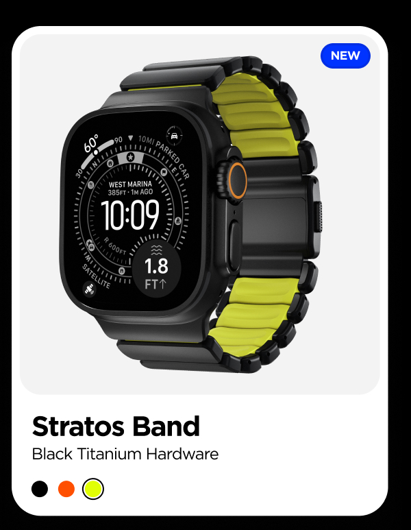 Volt Stratos Band | Black Titanium Hardware