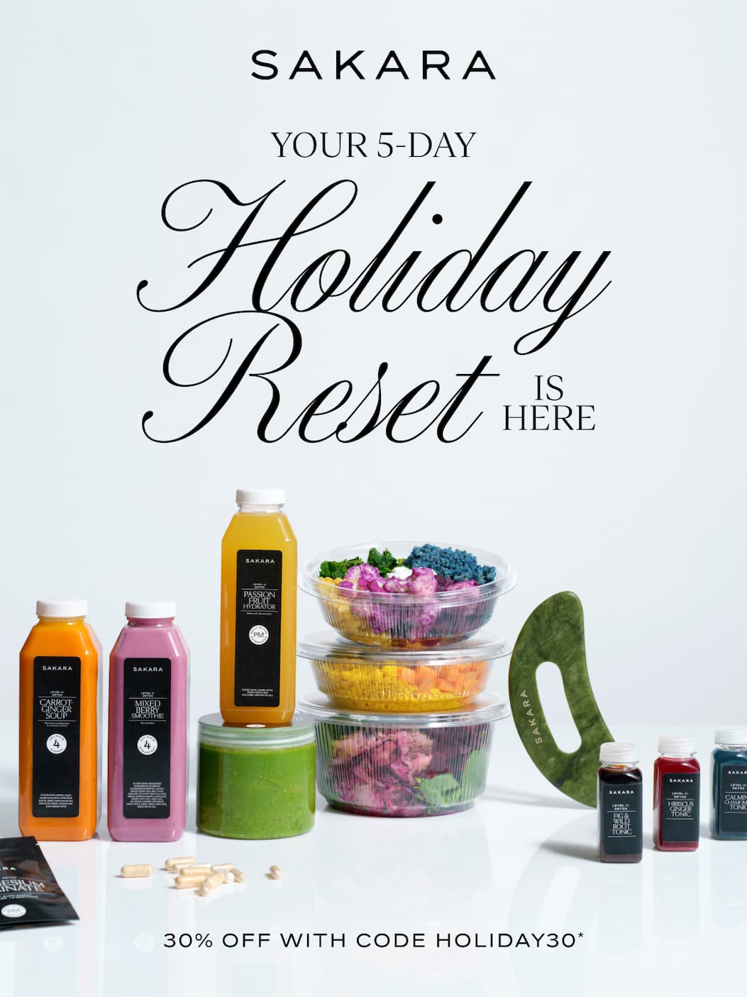 Sakara: Your 5-day Holiday Reset is Here. 30% Off with Code HOLIDAY30