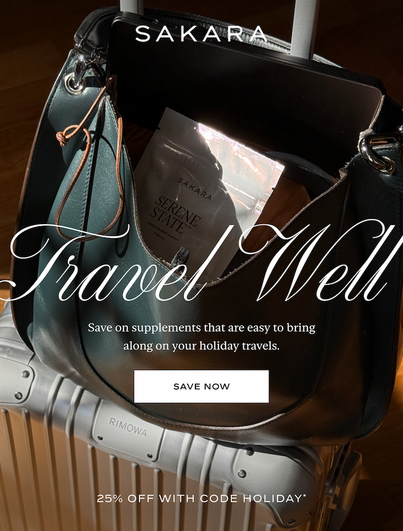 Travel Well: Save on supplements that are easy to bring along on your holiday travels.