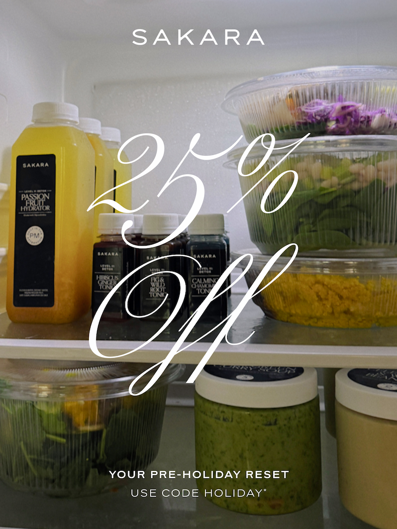 Sakara: 25% Off Your Pre-Holiday Reset with Code Holiday