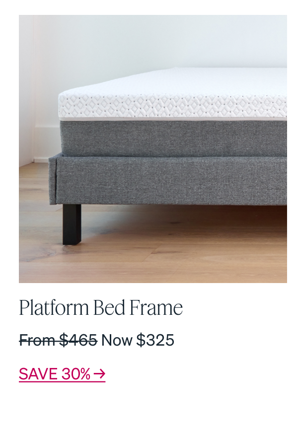 Platform Bed Frame From $465 Now $325