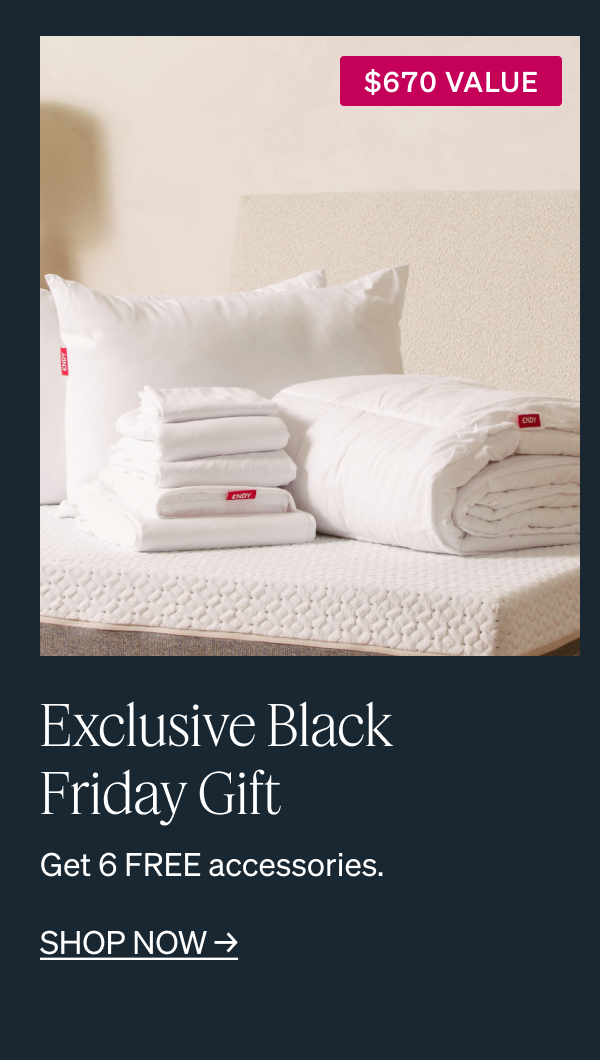 $670 VALUE Exclusive Black Friday Gift Get 6 FREE accessories. SHOP NOW →