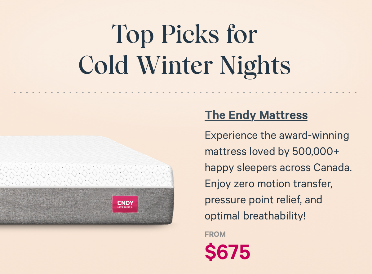 Quick! Up to 100 off Endy expires soon Endy